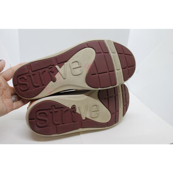 Strive Women's Brown Leather Dakota Lace Up Sneaker sz 7.5 US - Picture 5 of 5